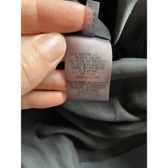 Elie Tahari Skirt Zippered Pencil Skirt Womens 2 Charcoal - Picture 9 of 11